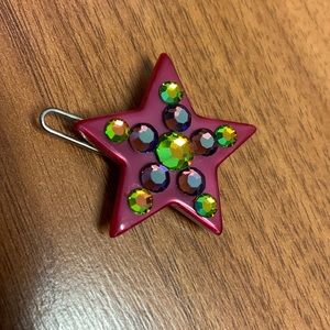 Tarina Tarantino Star ⭐️ Rhinestone Hair Clip Barette
